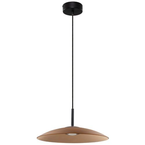 Hnědé skleněné závěsné LED světlo Nova Luce Polifemo 40 cm Nova Luce