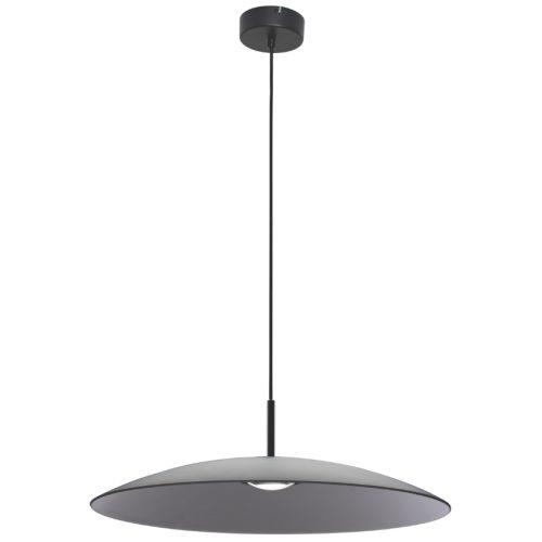 Kouřově šedé skleněné závěsné LED světlo Nova Luce Polifemo 60 cm Nova Luce