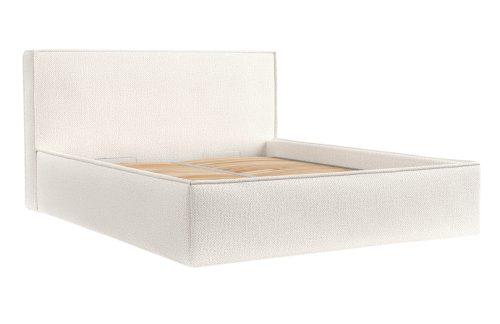 Maison de Rêve Světle béžová čalouněná dvoulůžková postel LOUNGE L 180 x 200 cm s úložným prostorem Maison de Rêve