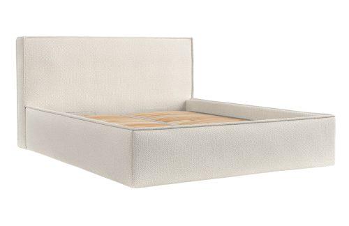 Maison de Rêve Béžová čalouněná dvoulůžková postel LOUNGE L 180 x 200 cm s úložným prostorem Maison de Rêve