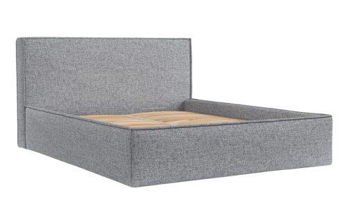 Maison de Rêve Šedá čalouněná dvoulůžková postel LOUNGE L 200 x 200 cm s úložným prostorem Maison de Rêve