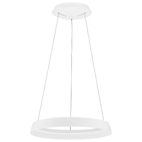 Bílé kovové závěsné LED světlo Nova Luce Ormi 45 cm Nova Luce