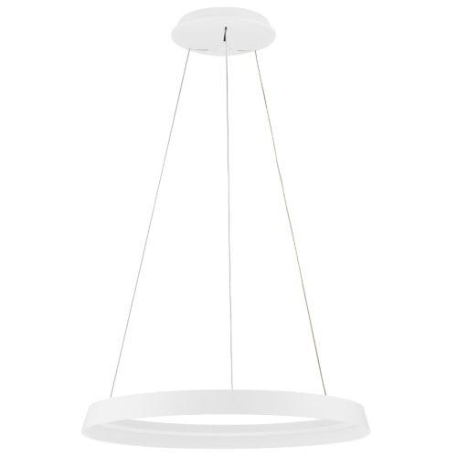 Bílé kovové závěsné LED světlo Nova Luce Ormi 60 cm Nova Luce