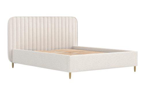 Maison de Rêve Světle béžová čalouněná dvoulůžková postel NOTO 160 x 200 cm s úložným prostorem Maison de Rêve