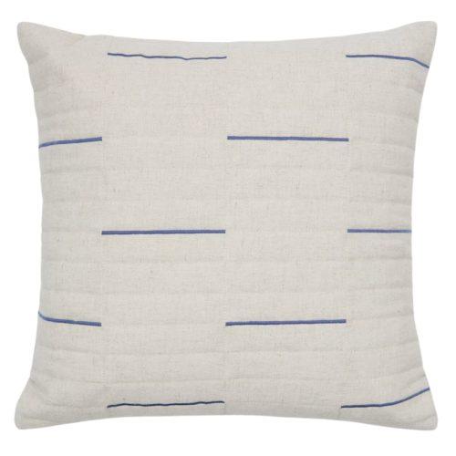 Bílo-modrý povlak na polštář Kave Home Blaina 45 x 45 cm Kave Home