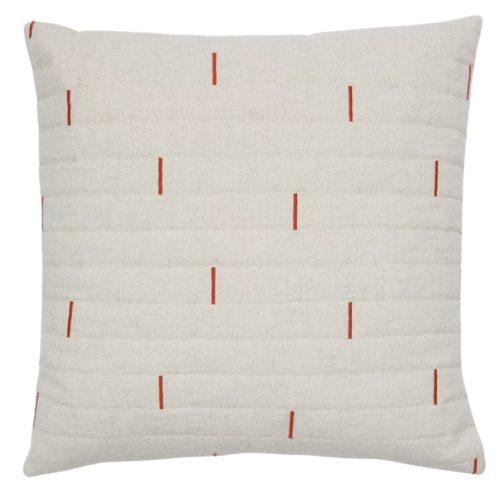 Bílo-červený povlak na polštář Kave Home Blaina 45 x 45 cm Kave Home