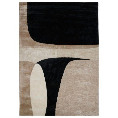 Fargotex Béžovo-černý koberec Jazz 160 x 230 cm Fargotex