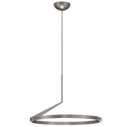 Stříbrnošedé kovové závěsné LED světlo Nova Luce Tilia 60 cm Nova Luce
