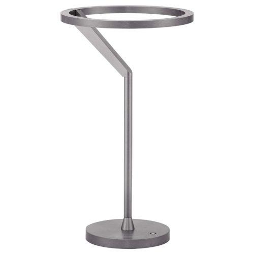 Stříbrnošedá kovová stolní LED lampa Nova Luce Tilia Nova Luce