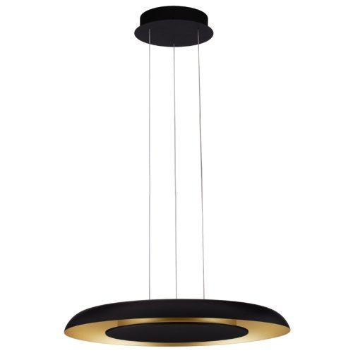 Černo-zlaté kovové závěsné LED světlo Nova Luce Epos 60 cm Nova Luce