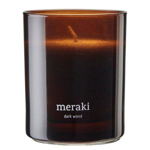 Sójová vonná svíčka Meraki Dark Wood 200 g Meraki