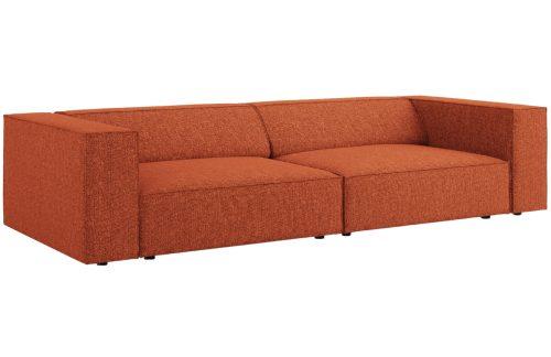 Terakotově červená čalouněná čtyřmístná pohovka Cosmopolitan Design Arendal 244 cm Cosmopolitan Design