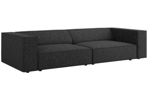 Černá čalouněná čtyřmístná pohovka Cosmopolitan Design Arendal 244 cm Cosmopolitan Design