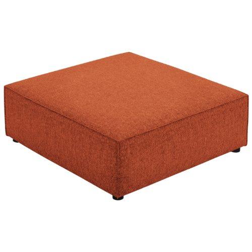 Terakotově červená čalouněná podnožka Cosmopolitan Design Arendal 102 x 80 cm Cosmopolitan Design