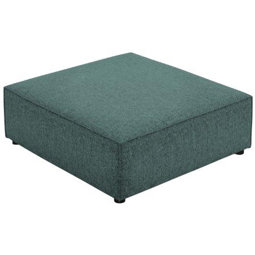 Petrolejová čalouněná podnožka Cosmopolitan Design Arendal 102 x 80 cm Cosmopolitan Design