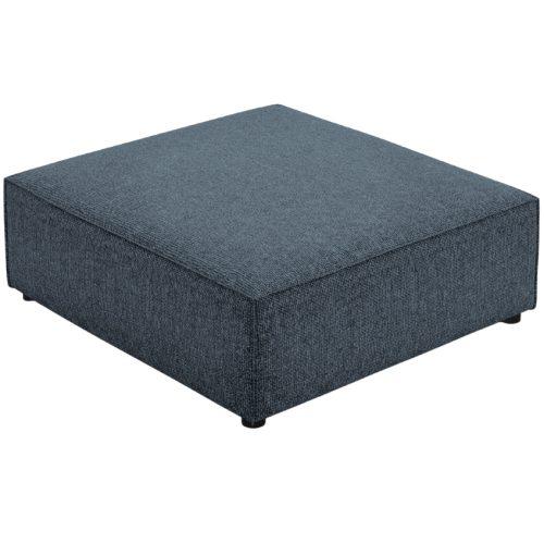 Královsky modrá čalouněná podnožka Cosmopolitan Design Arendal 102 x 80 cm Cosmopolitan Design