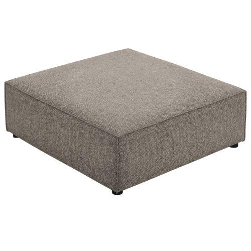Šedá čalouněná podnožka Cosmopolitan Design Arendal 102 x 80 cm Cosmopolitan Design