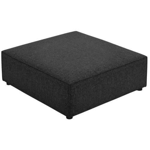 Černá čalouněná podnožka Cosmopolitan Design Arendal 102 x 80 cm Cosmopolitan Design