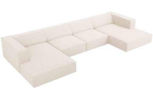 Světle béžová čalouněná rohová pohovka do "U" Cosmopolitan Design Arendal 364 cm Cosmopolitan Design