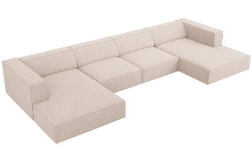 Béžová čalouněná rohová pohovka do "U" Cosmopolitan Design Arendal 364 cm Cosmopolitan Design