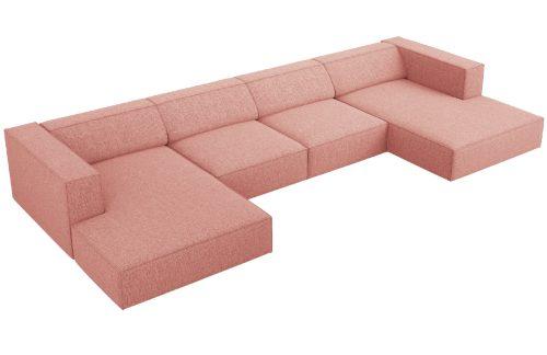 Růžová čalouněná rohová pohovka do "U" Cosmopolitan Design Arendal 364 cm Cosmopolitan Design