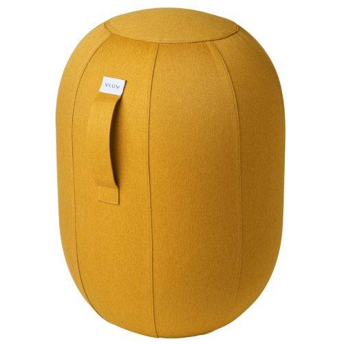 Hořčicově žlutá balanční stolička VLUV KAPSUL LEIV 52 cm Vluv