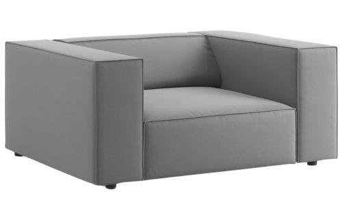 Světle šedé sametové křeslo Cosmopolitan Design Arendal Cosmopolitan Design