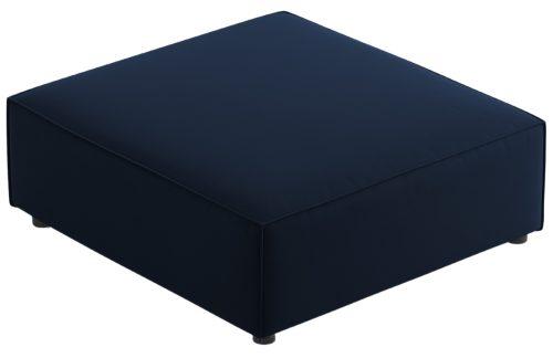 Královsky modrá sametová podnožka Cosmopolitan Design Arendal 102 x 80 cm Cosmopolitan Design