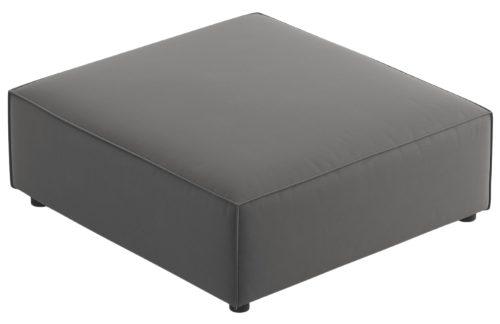 Šedá sametová podnožka Cosmopolitan Design Arendal 102 x 80 cm Cosmopolitan Design