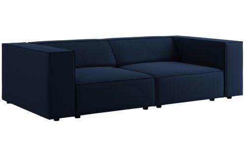 Královsky modrá sametová třímístná pohovka Cosmopolitan Design Arendal 204 cm Cosmopolitan Design