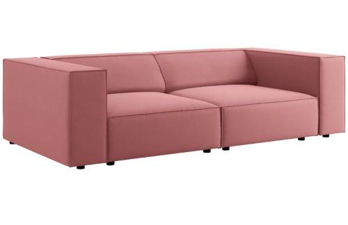 Růžová sametová třímístná pohovka Cosmopolitan Design Arendal 204 cm Cosmopolitan Design