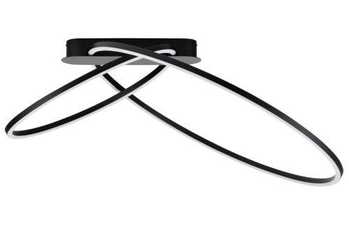 Černé kovové stropní LED světlo Nova Luce Kiklos 72 cm Nova Luce