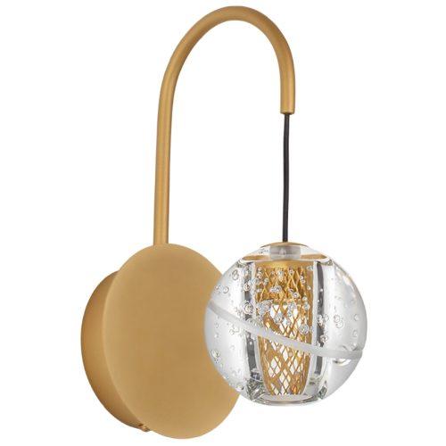 Zlaté skleněné nástěnné LED světlo Nova Luce Licio Nova Luce