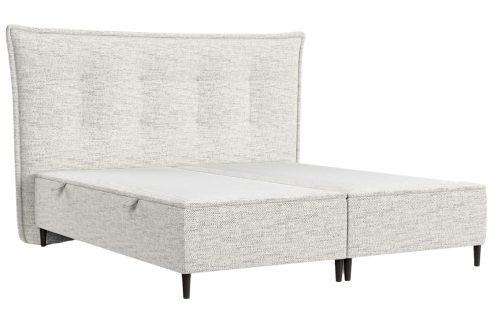 Maison de Rêve Světle béžová čalouněná dvoulůžková postel KOYA 200 x 200 cm s úložným prostorem Maison de Rêve