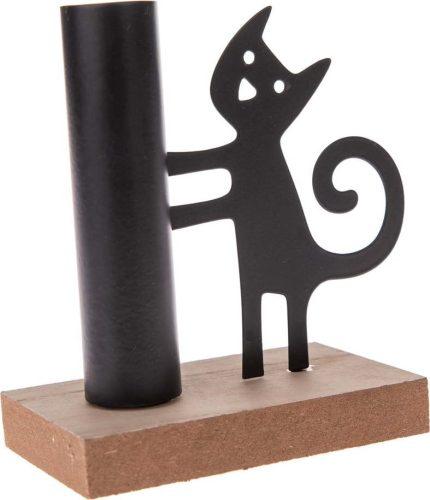 Černý kovový svícen Dakls Kittie Dakls