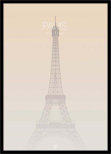 Plakát v rámu 50x70 cm Paris Eiffel Tower – Malerifabrikken Malerifabrikken
