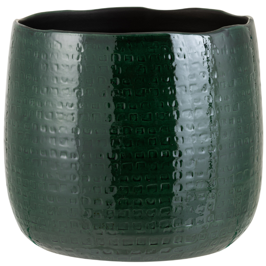 Zelený keramický květináč J-line Gretalo Ø 33 cm J-line
