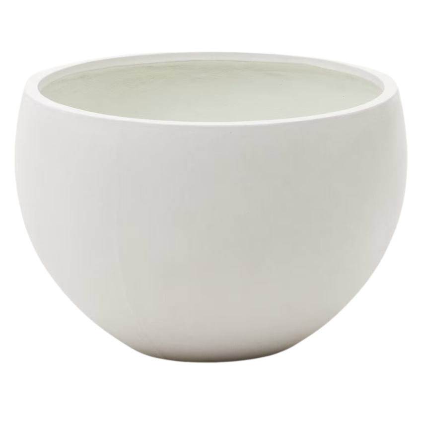 Bílý cementový zahradní květináč Kave Home Grau Ø 72 cm Kave Home