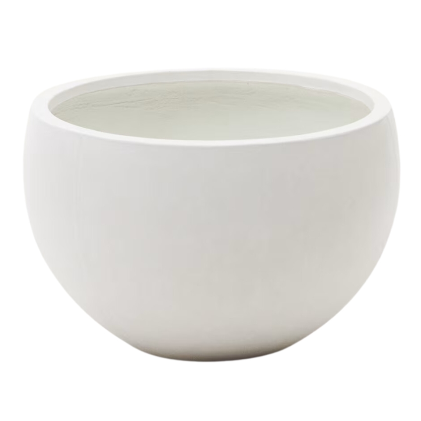 Bílý cementový zahradní květináč Kave Home Grau Ø 56 cm Kave Home