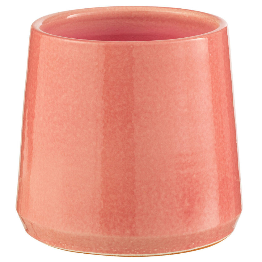 Růžový keramický květináč J-line Asol Ø 18 cm J-line