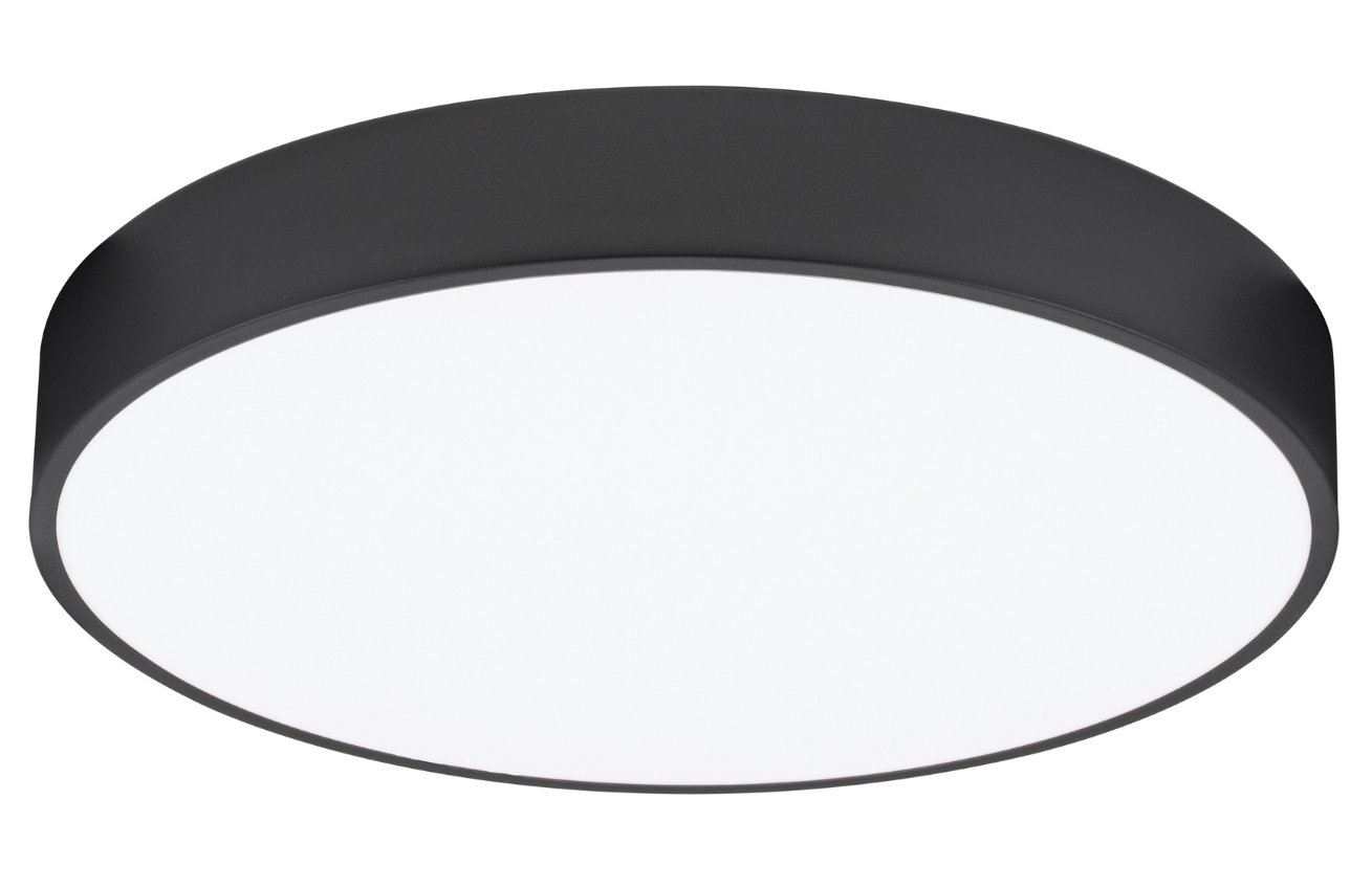 Černé kovové stropní LED světlo Nova Luce Hadon 50 cm Nova Luce