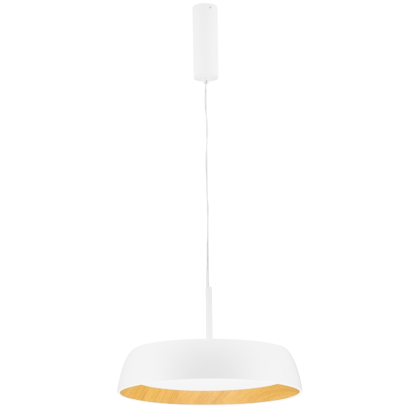 Bílé kovové závěsné LED světlo Nova Luce Sigi 45 cm Nova Luce