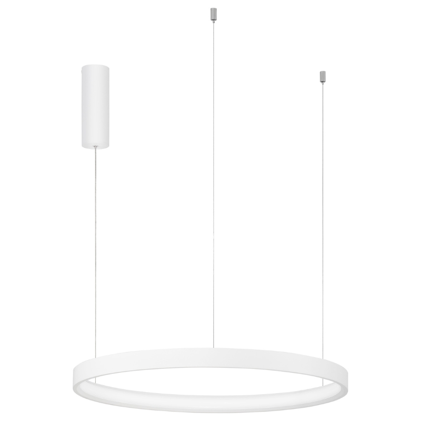 Bílé kovové závěsné LED světlo Nova Luce Perrine 60 cm Nova Luce