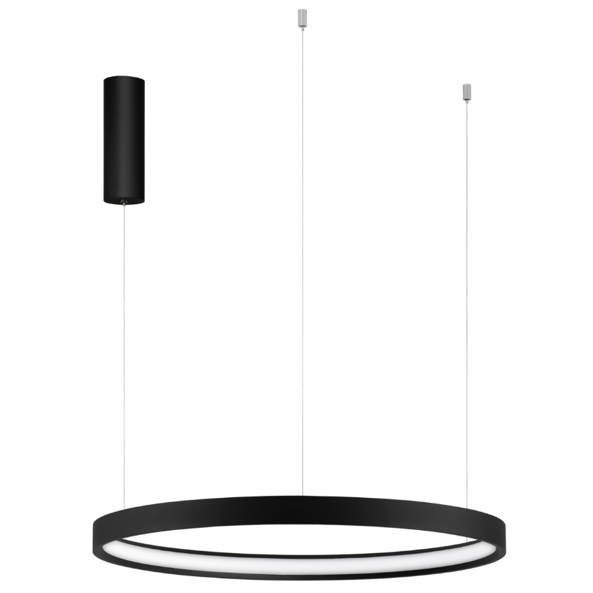 Černé kovové závěsné LED světlo Nova Luce Perrine 60 cm Nova Luce
