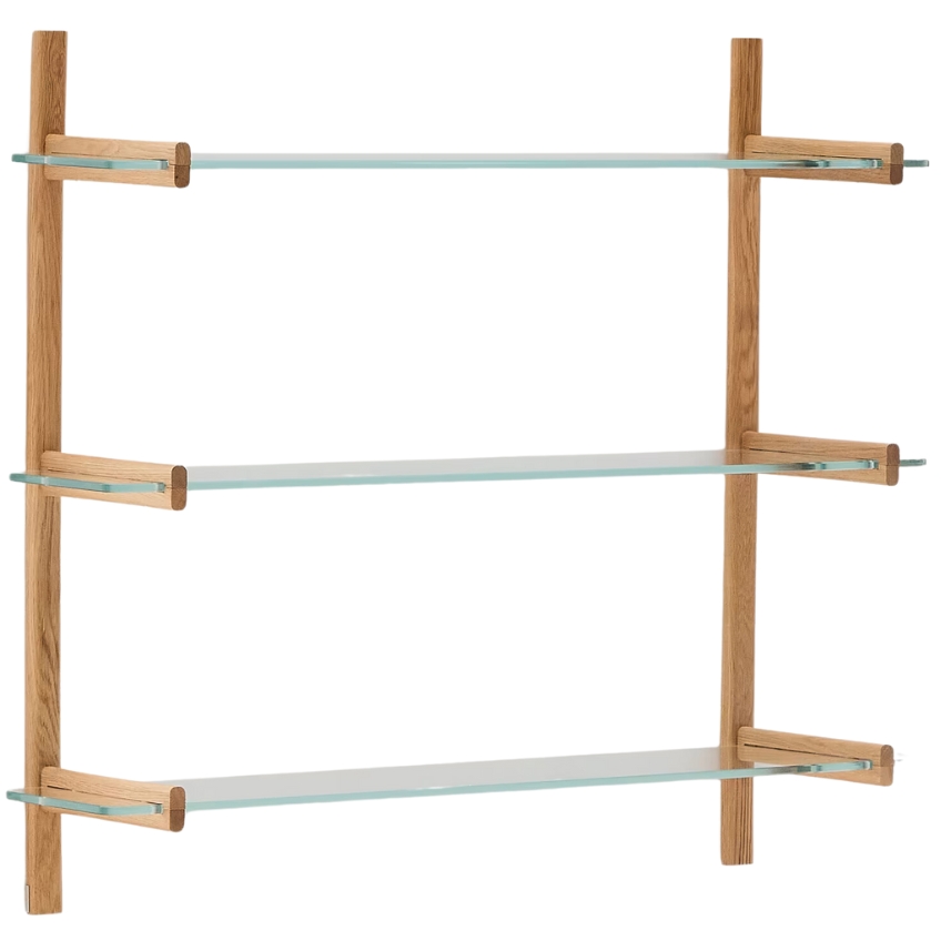 Skleněná modulární police Kave Home Sitra 98 x 110 cm Kave Home
