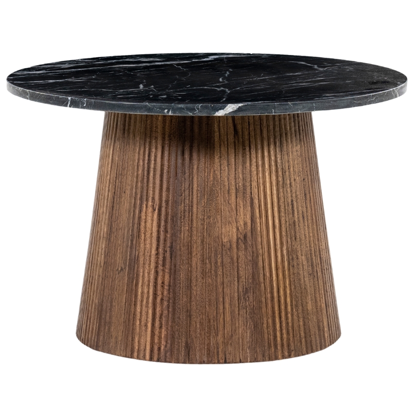 Eleonora Černý mramorový odkládací stolek Maxim 60 cm Eleonora
