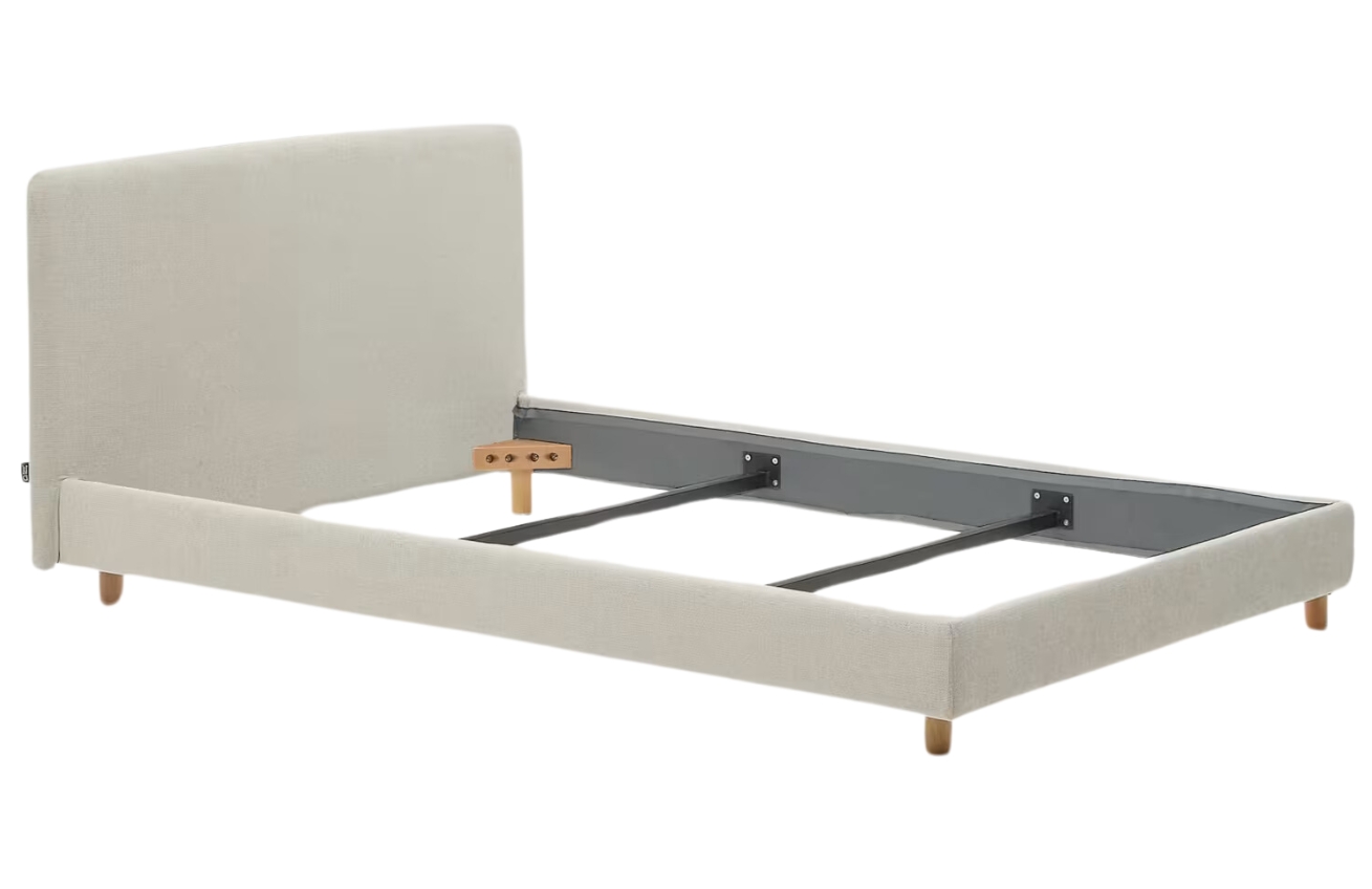 Šedá čalouněná jednolůžková postel Kave Home Valma 90 x 200 cm Kave Home