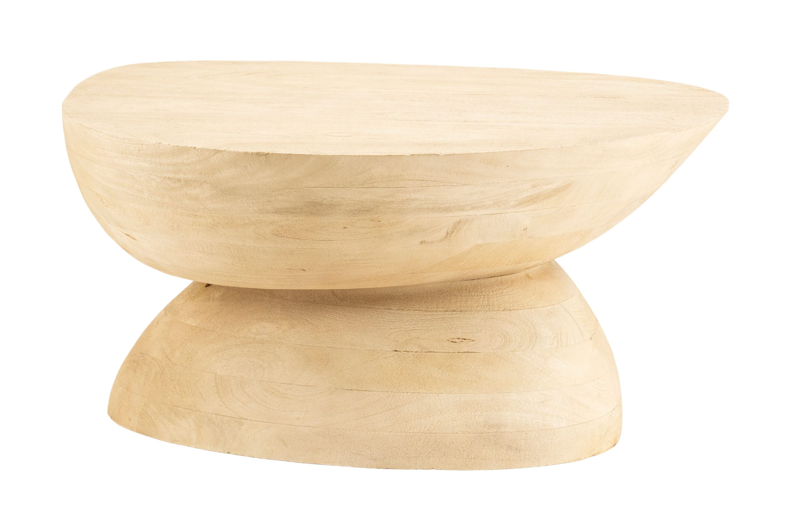 By-Boo Dřevěný konferenční stolek Cobble 75 x 59 cm By-Boo