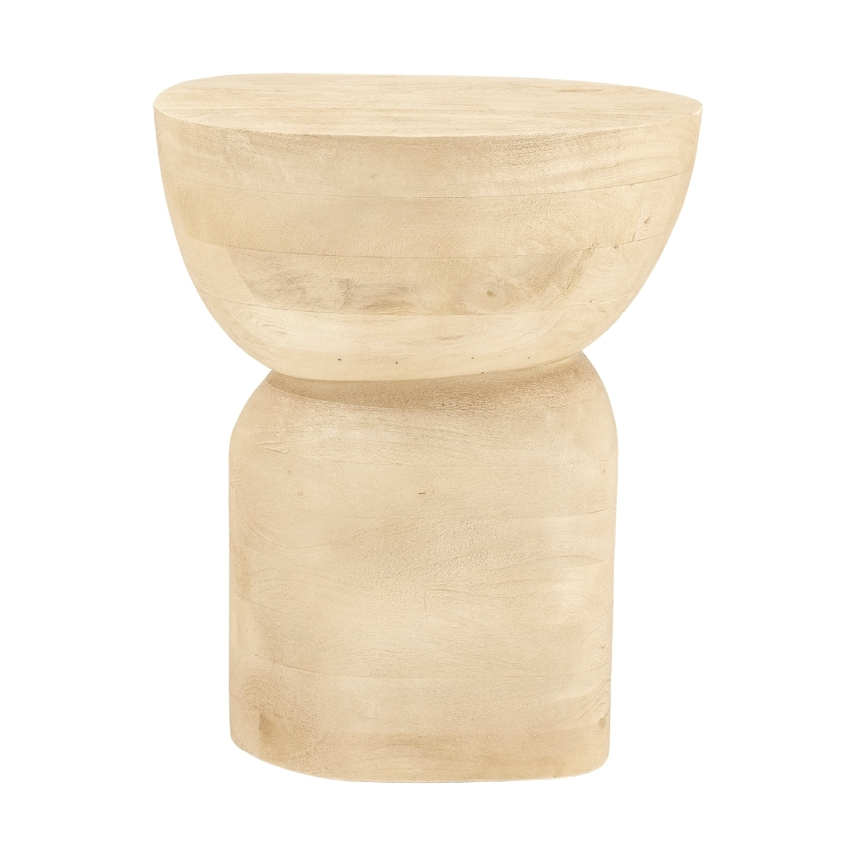 By-Boo Dřevěný odkládací stolek Cobble 37 x 30 cm By-Boo