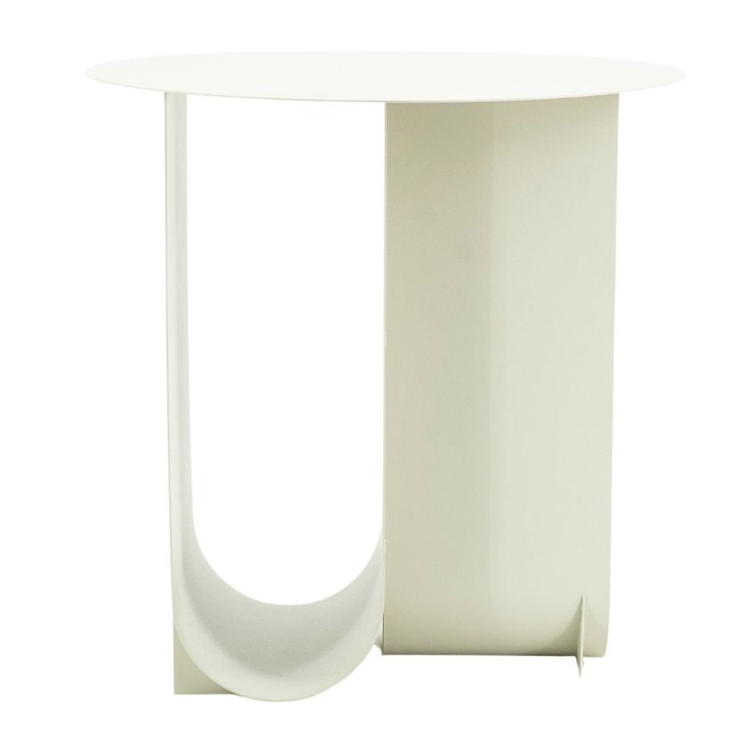 By-Boo Šedý kovový odkládací stolek Otus 45 cm By-Boo